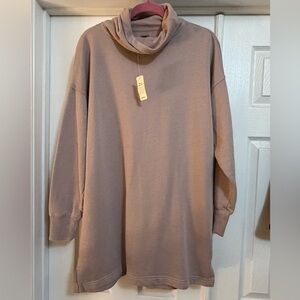 Cozy Tan Turtleneck Sweater